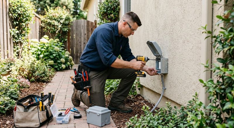Exterior Outlet Installation in Heber City, UT